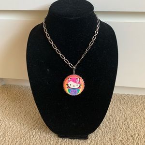 Tarina Tarantino Hello Kitty Pink Head necklace